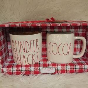 Rae Dunn Reindeer Snacks Cellar Set